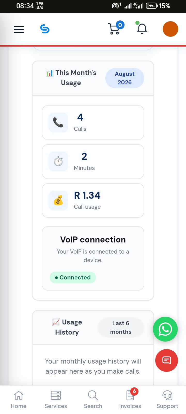 Site Essence VoIP customer portal
